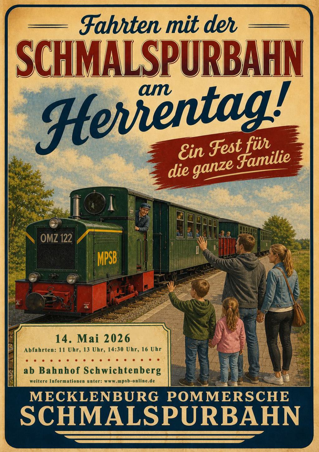 Plakat Fahrten am Herrentag